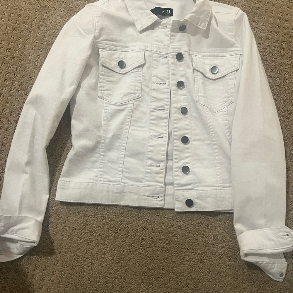 Kut from the Kloth White Jean Jacket
